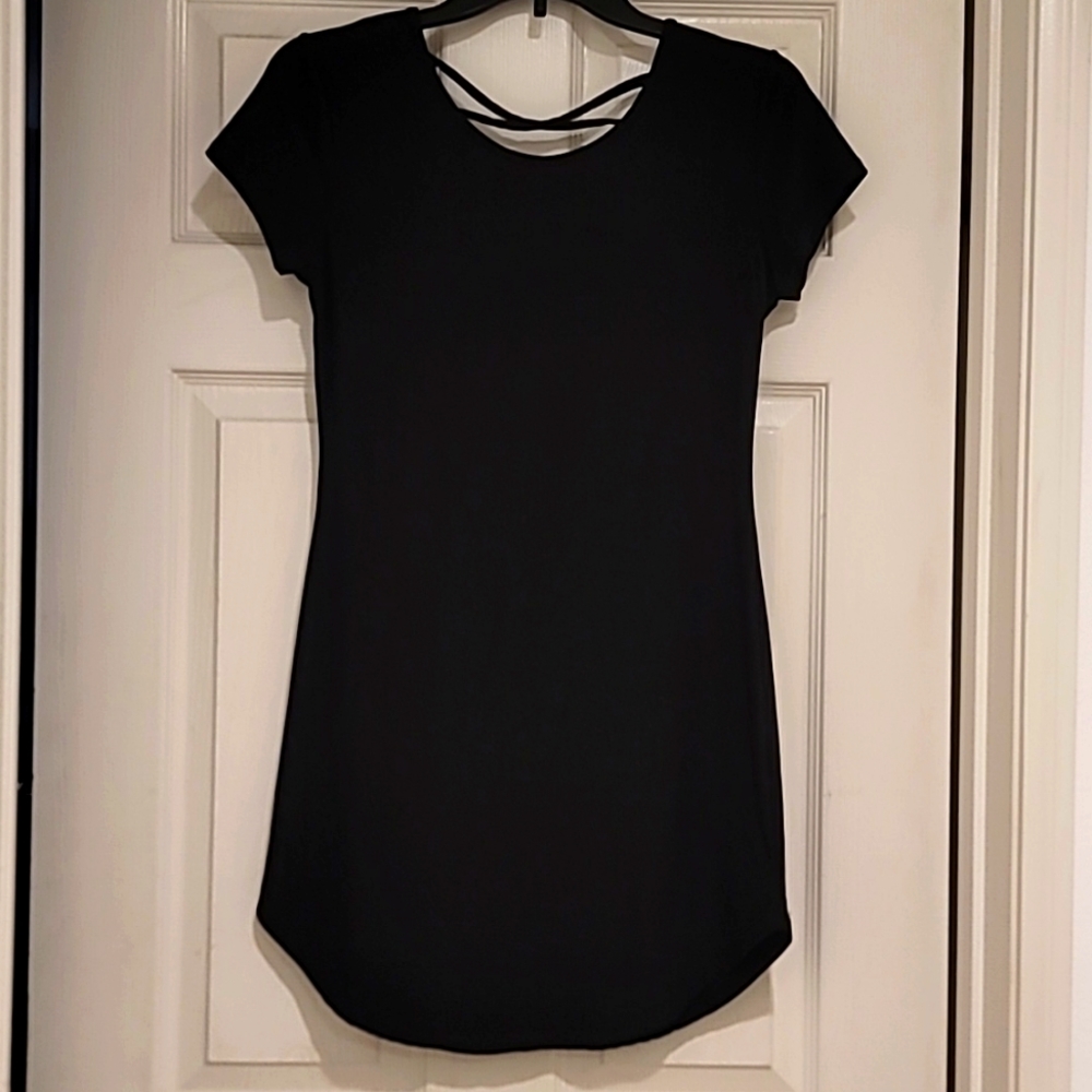Black t-shirt dress